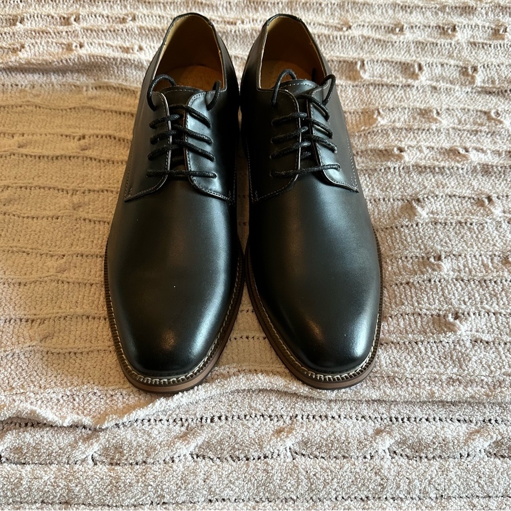 Joseph Abboud Black Leather Oxfords
